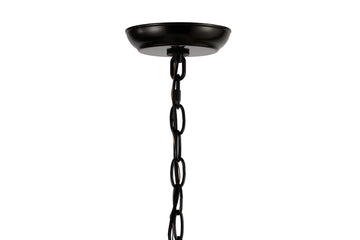 Stellaa 12" Moravian Star Metal/Clear Glass LED Pendant - JONATHAN Y